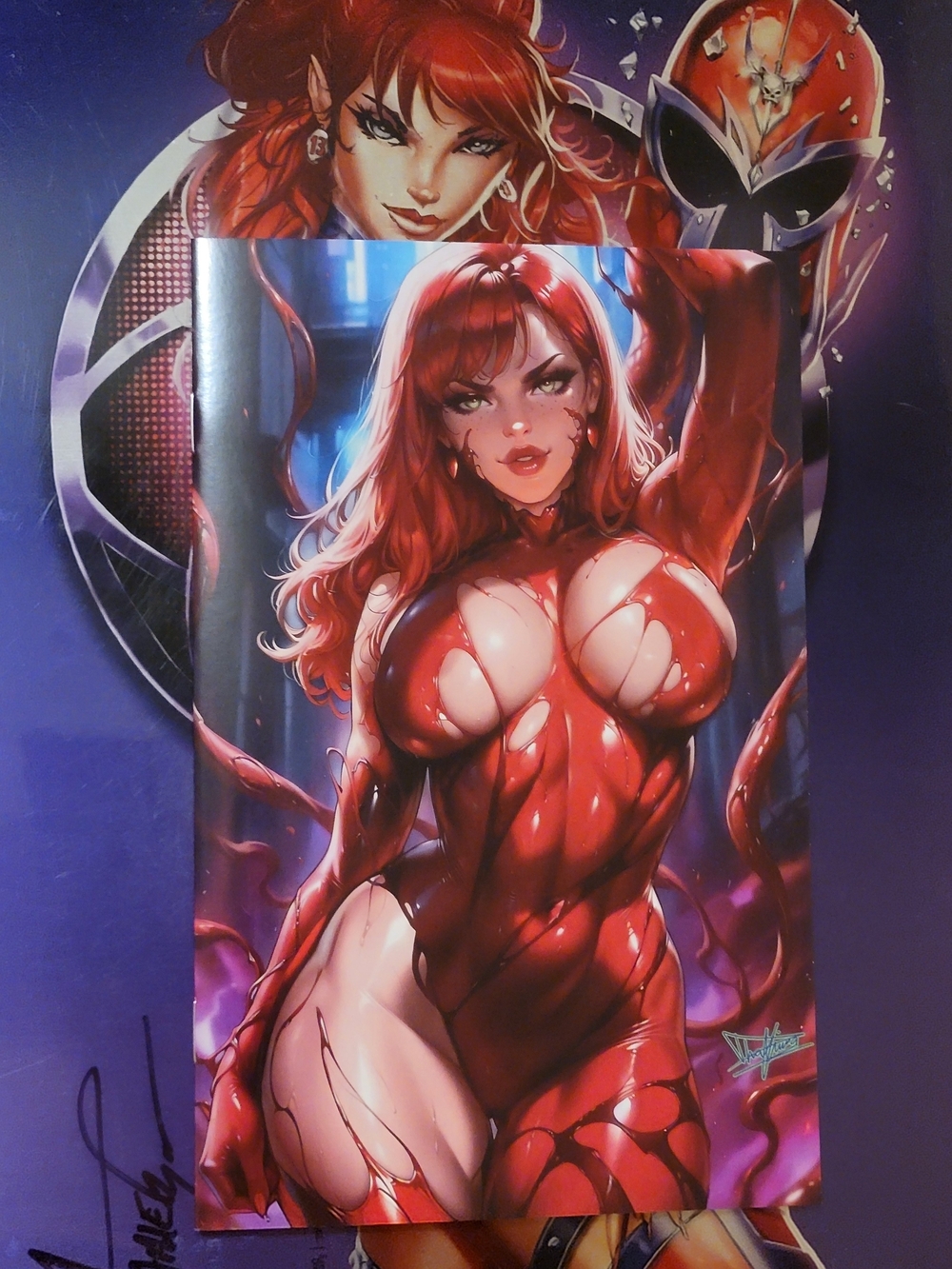 Artist Alley Comics Multiverse Saga #1 Mary Jane Cosplay Carnage 🌋🐊🌋